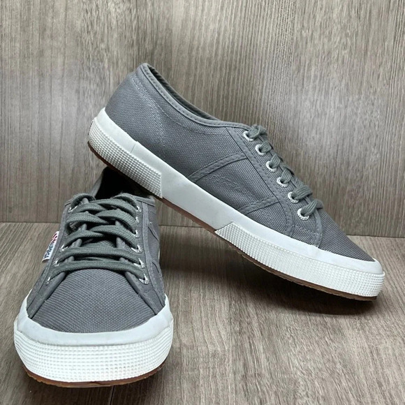 SUPERGA Sneakers Unisex W8.5/ M7 2750 Cotu Classic Low Top Casual Canvas Gray - Picture 5 of 12